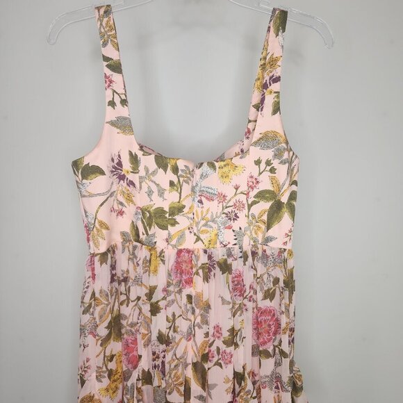 NWT Cinq a Sept Xiomara Floral Dress Gown Soft Pink Multi Size 6 - Picture 13 of 17